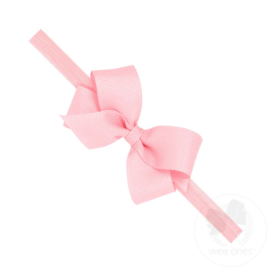 Wee Ones Mini GG Bow on Band Light Pink
