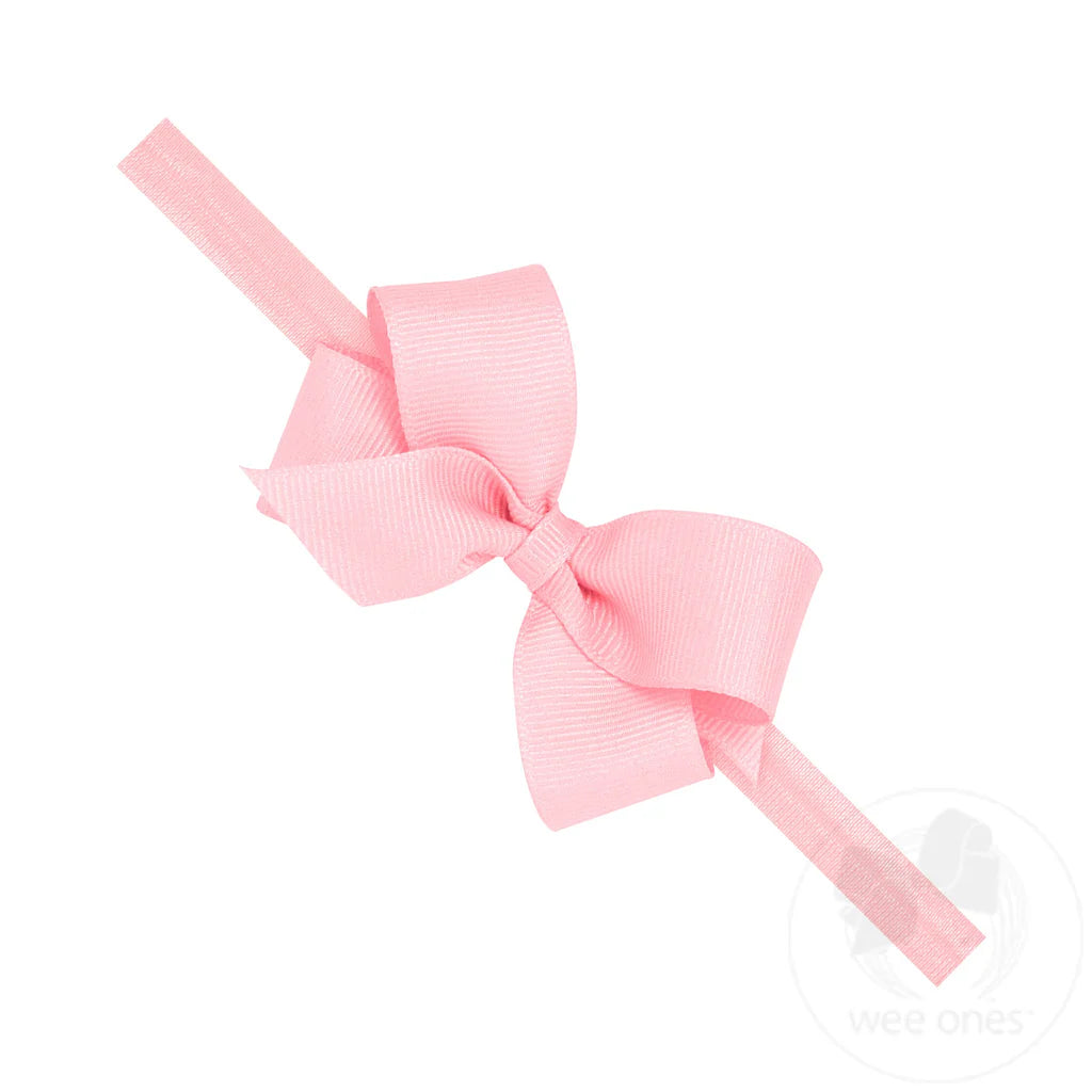 Wee Ones Mini GG Bow on Band Light Pink