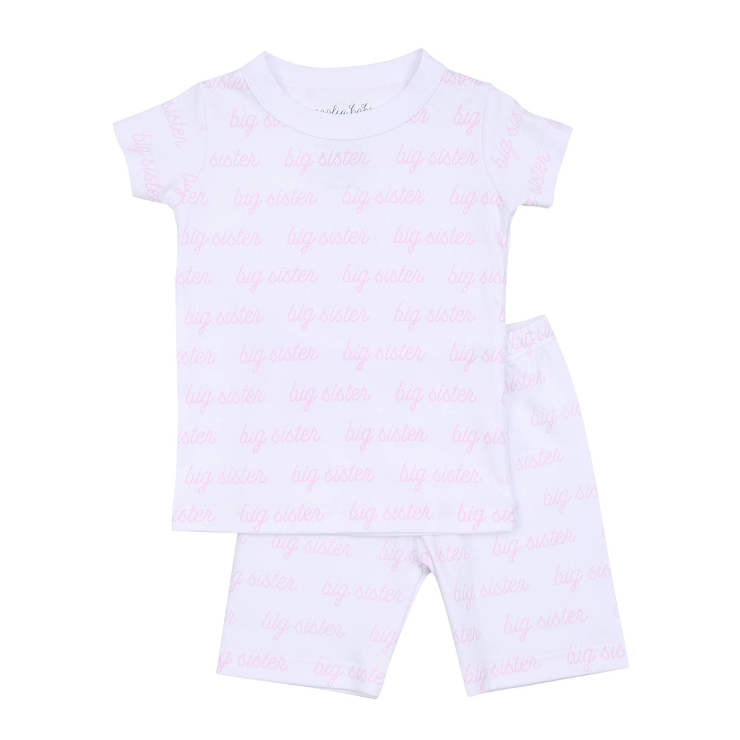 Big Sister Pink Short Pajamas