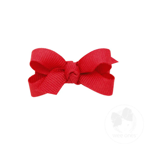 Baby Grosgrain Basic Knot Red