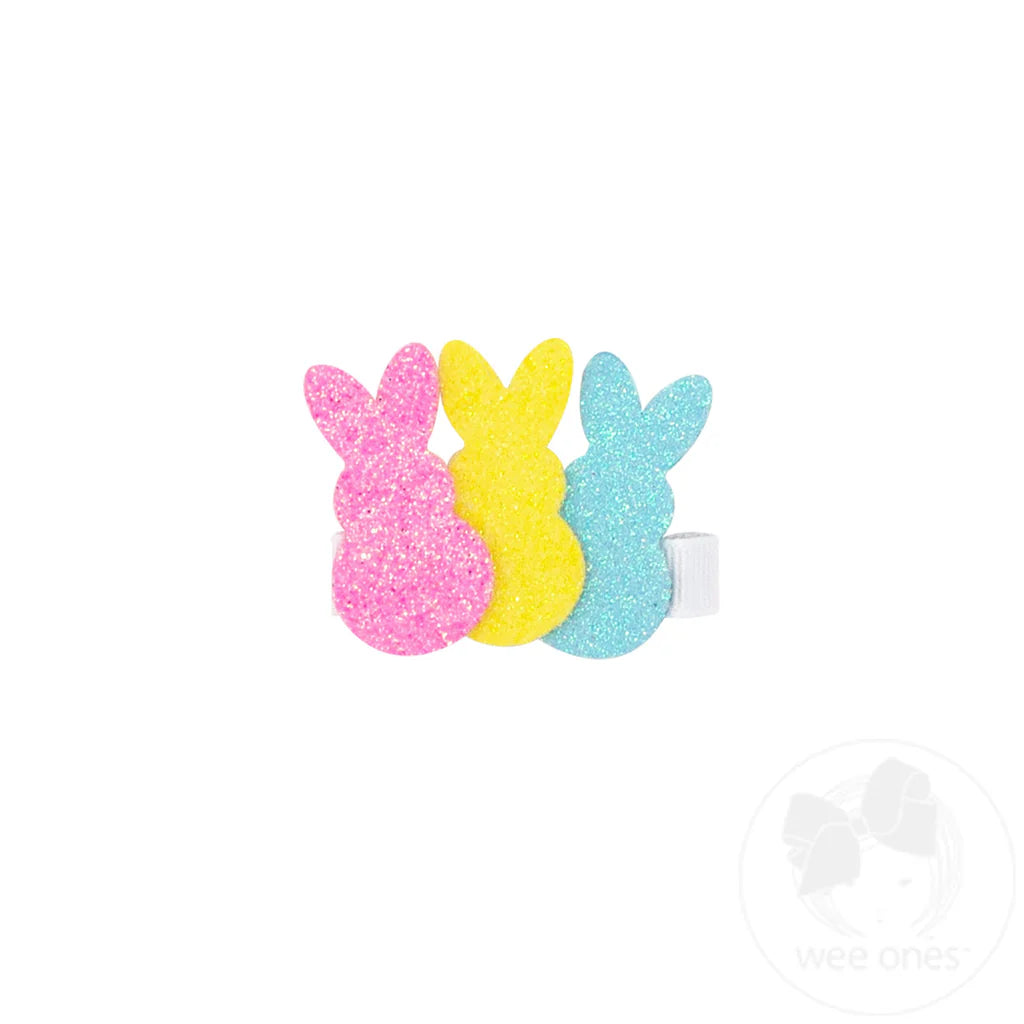 Glitter Trio Bunnies Hair Clip