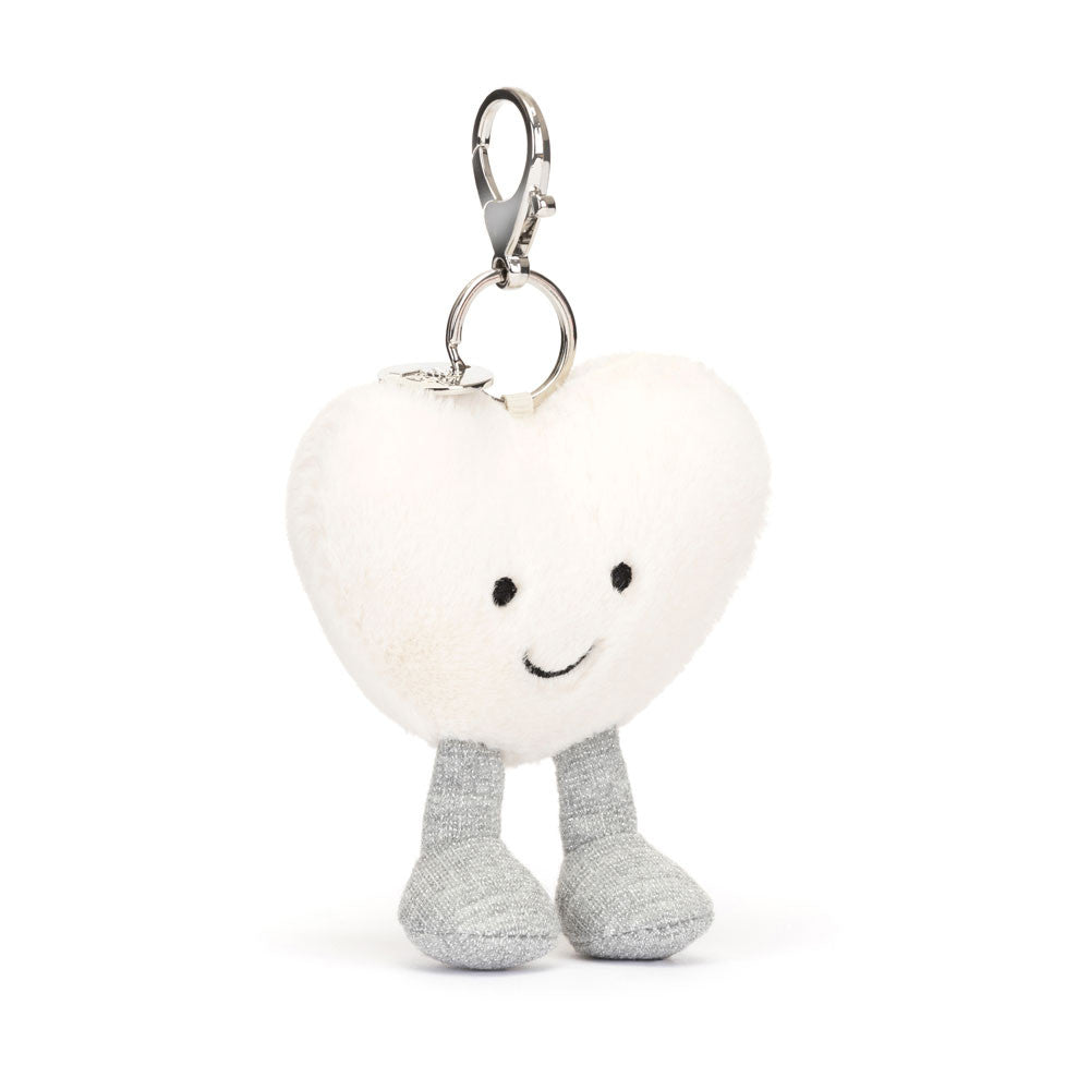 Amuseables Cream Heart Bag charm