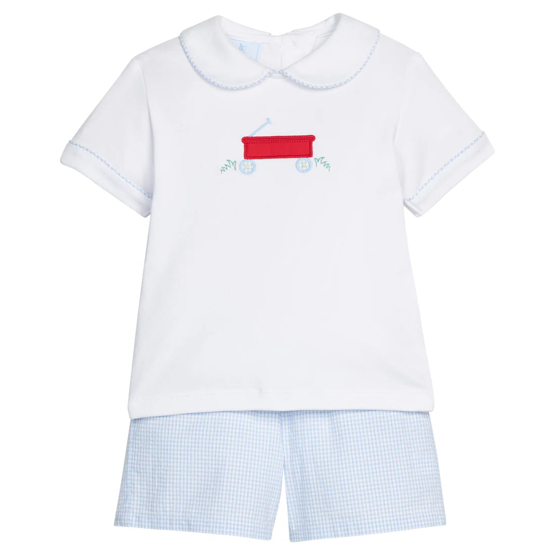 Applique Peter Pan Short Set Wagon