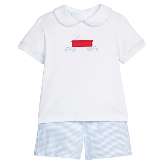 Applique Peter Pan Short Set Wagon