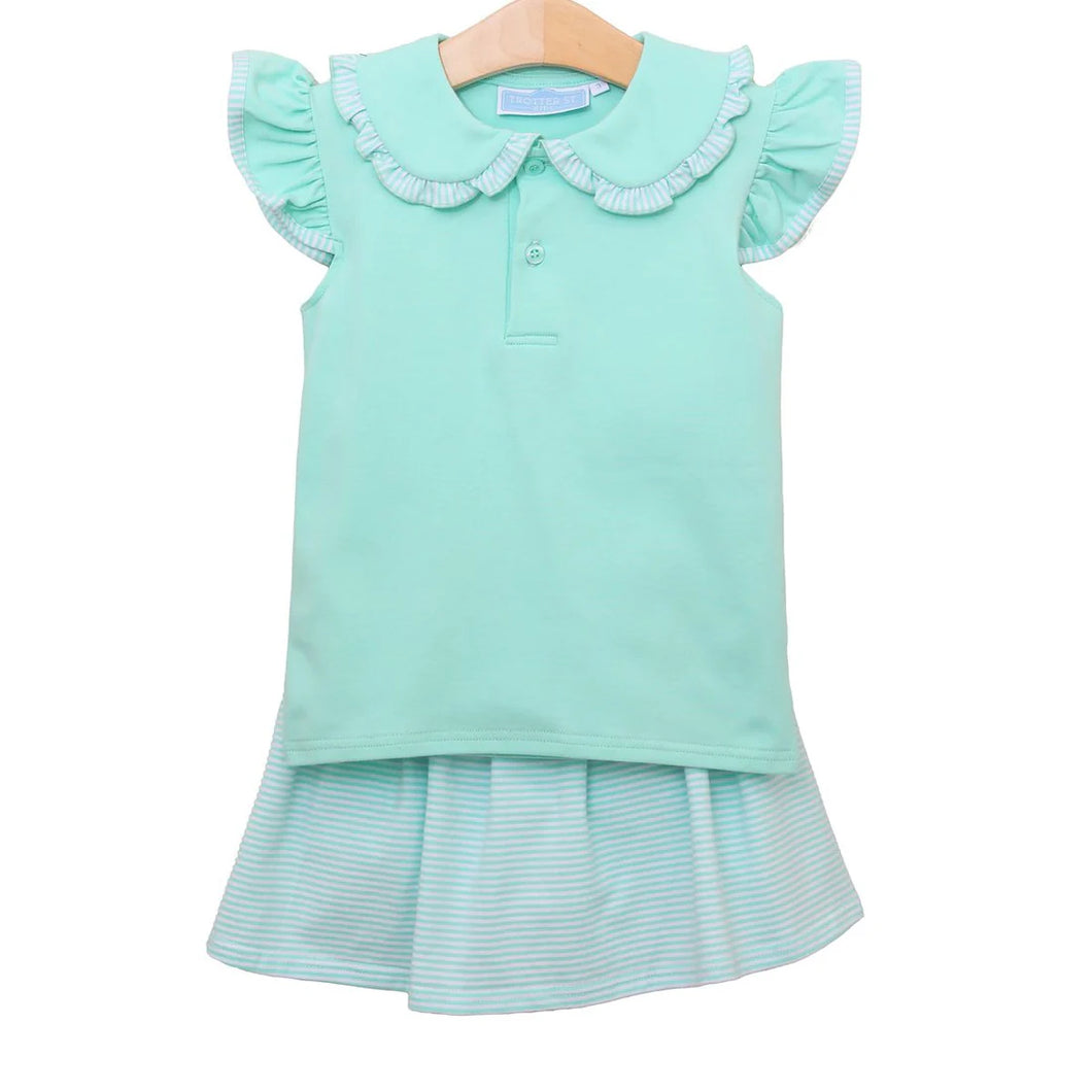 Camilla Skort Set Mint Stripe