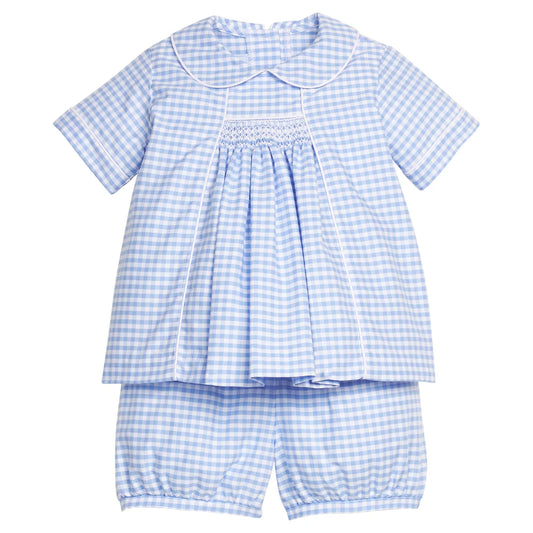 Chest Smocked Short Set- Mayfair Gingham