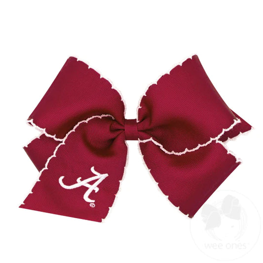 King Alabama Moon Stitch Edge Bow