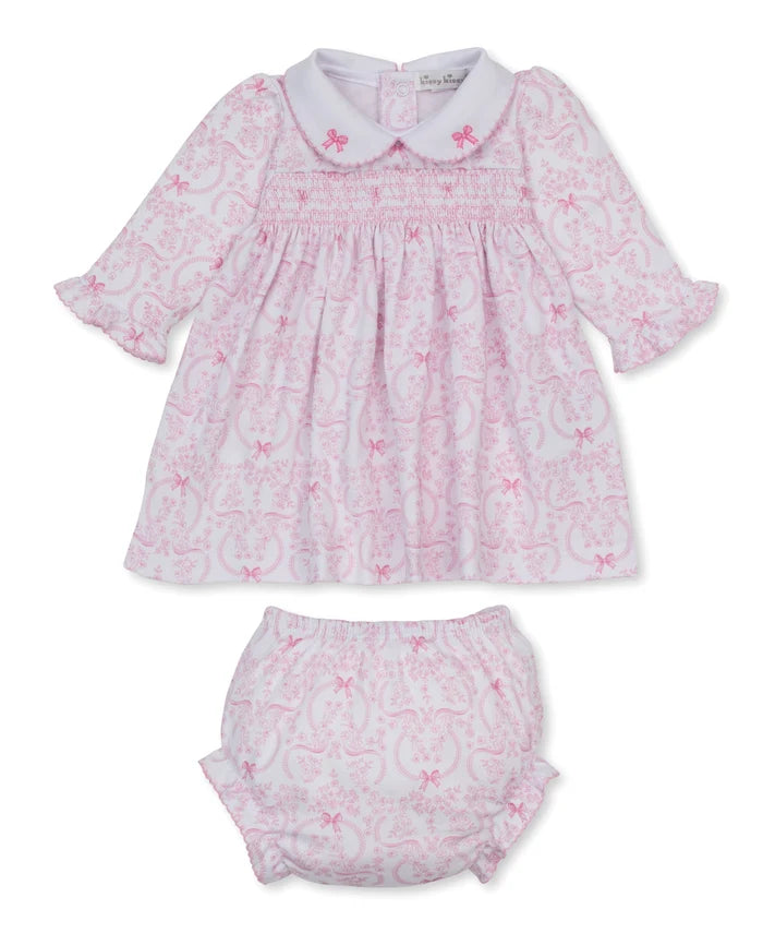 Delicate Blooming Bows Dress Set