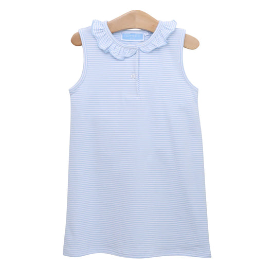 Nora Dress Light blue Stripe for girls