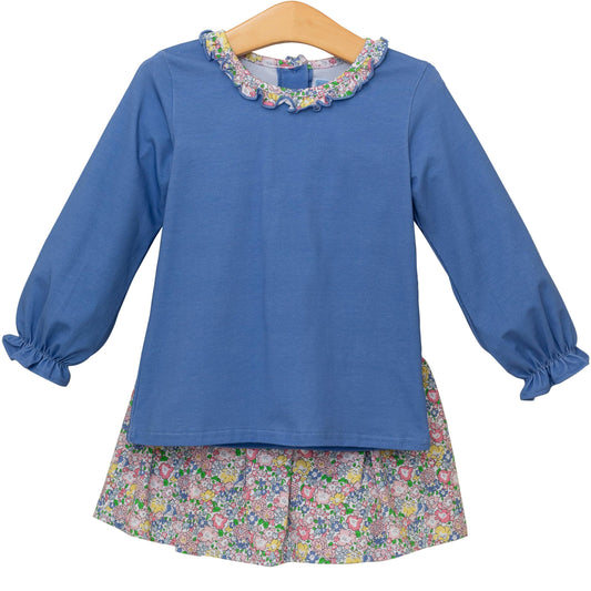 Trotter Street Floral Skort Set