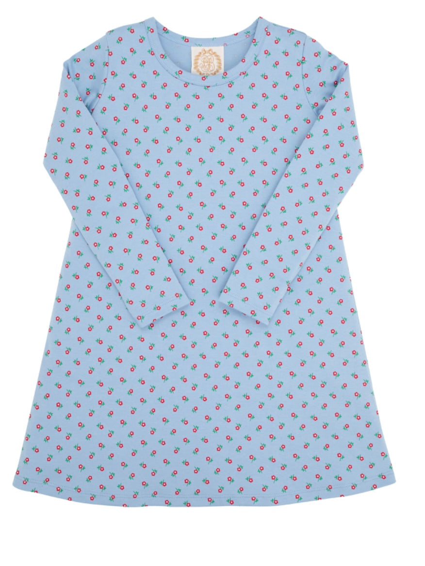 Long Sleeve Polly Play Dress Barrington Blue Midway