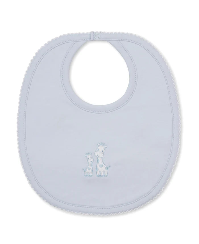Giraffe Laughs Blue Bib