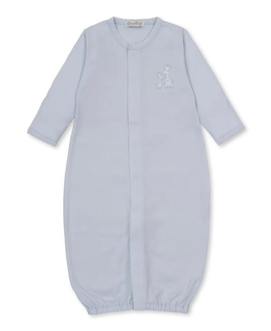 Giraffe Laughs Blue Convertible Gown