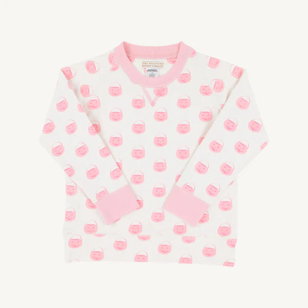 Cassidy Comfy Crewneck Girl Vintage Pumpkin