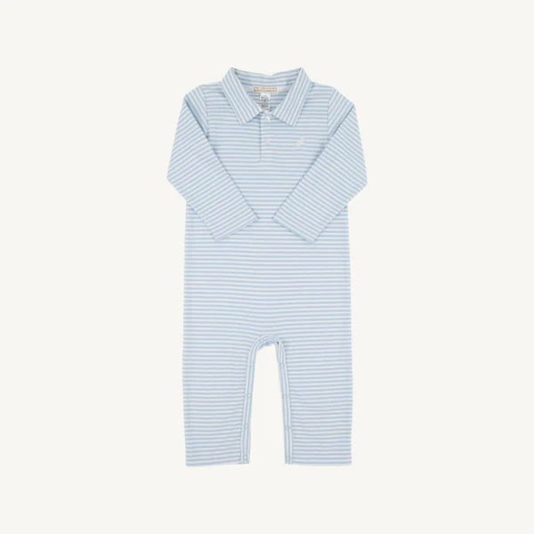 LS Sir Proper`s Romper Beal Street Blue Stripe