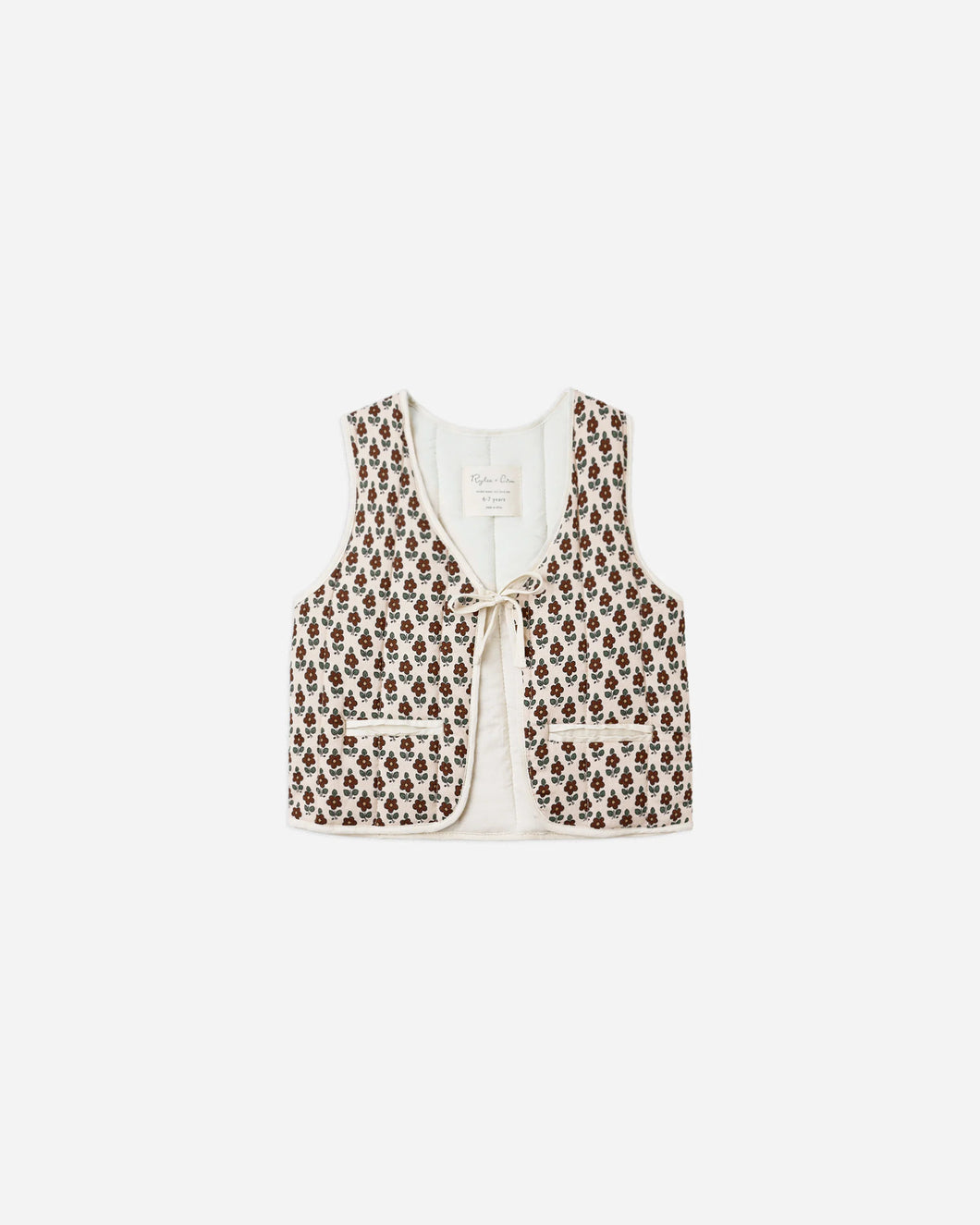 Quilted Vest Harvest Floral