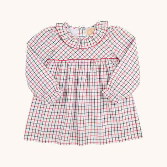 Long Sleeve Ramona Ruffle Dress Old Town Tattersall