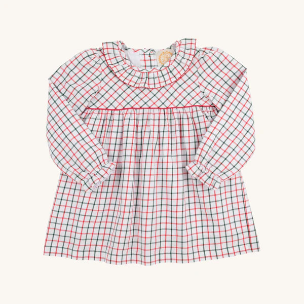 Long Sleeve Ramona Ruffle Dress Old Town Tattersall