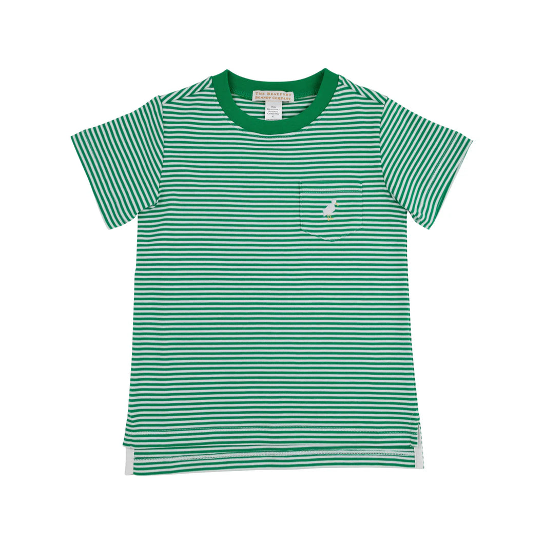 Carter Crew Kiawah Kelly Green Stripe