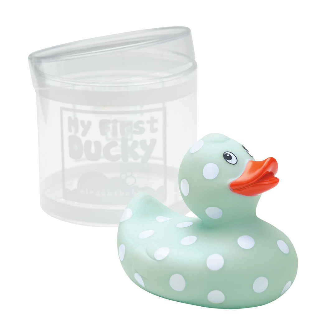 Blue Polka Dot Duck