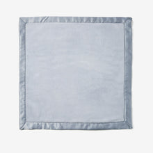 Load image into Gallery viewer, Blue Satin Trim Fleece Security Blanket 20X20
