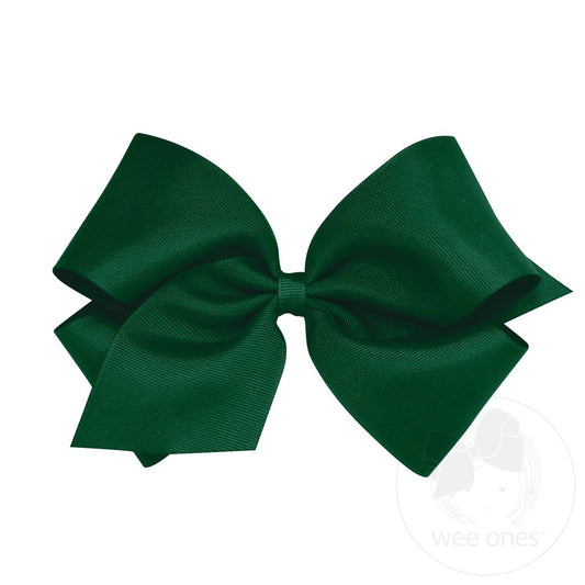 Wee Ones Medium Grosgrain Forrest Green