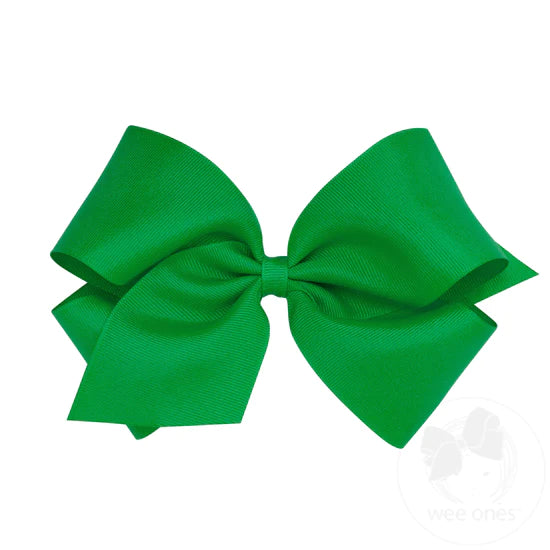 King Grosgrain Bow Green