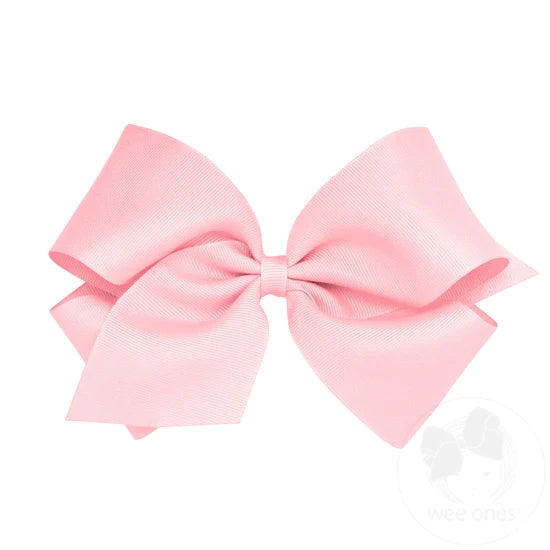 Wee Ones King Grosgrain Bow Light Pink