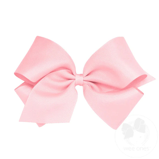 Wee Ones King Grosgrain Bow Light Pink