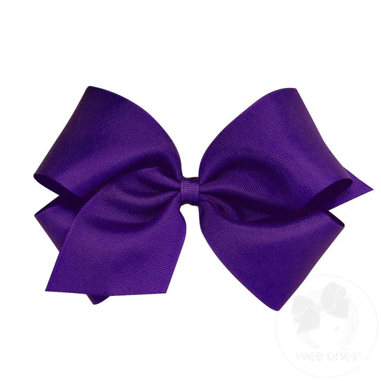 Wee Ones King Grosgrain Bow Purple