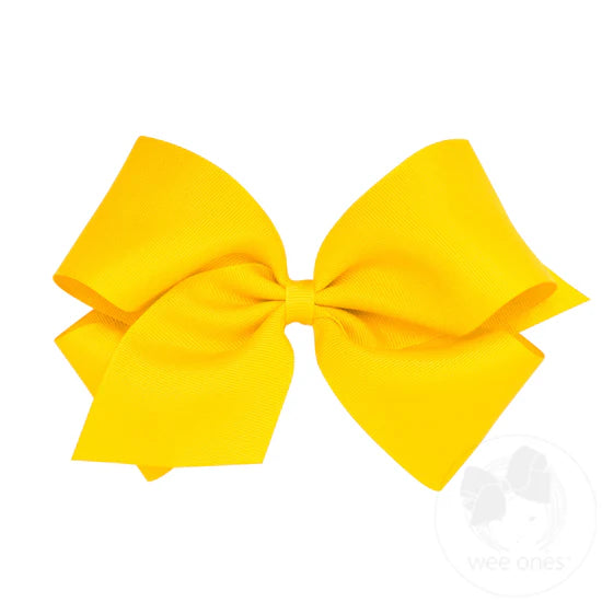 Wee Ones King Grosgrain Bow Yellow