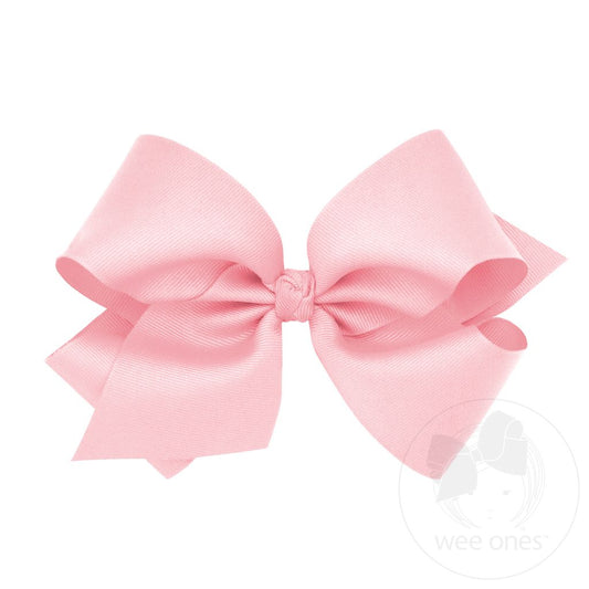 Wee Ones King Grosgrain Bow Light Pink