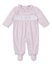 Load image into Gallery viewer, Light Pink Stripe Puppy Footie
