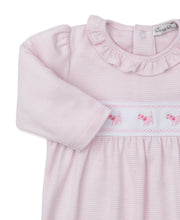 Load image into Gallery viewer, Light Pink Stripe Puppy Footie
