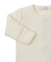 Load image into Gallery viewer, Premier Baby Duckling Yellow Stripe Hand Emb. Footie
