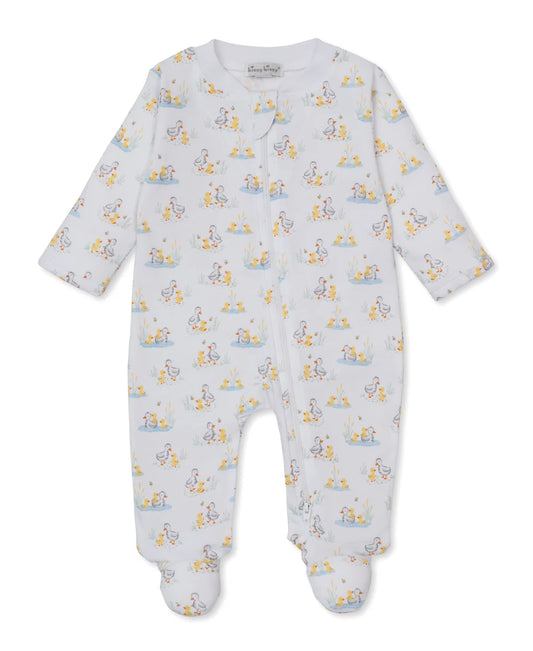 Duck Pond Paddles Footie wi/ Zip Print