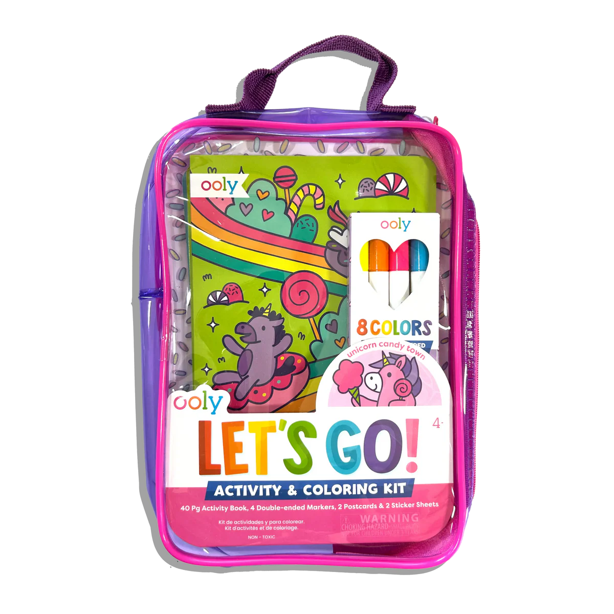 Let's Go Activity Coloring Kit Unicorn Candy Town