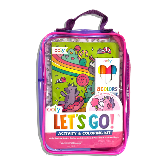 Let's Go Activity Coloring Kit Unicorn Candy Town