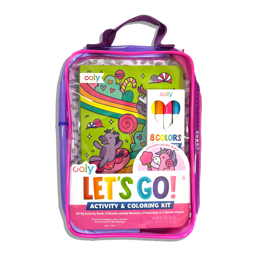 Let's Go Activity Coloring Kit Unicorn Candy Town
