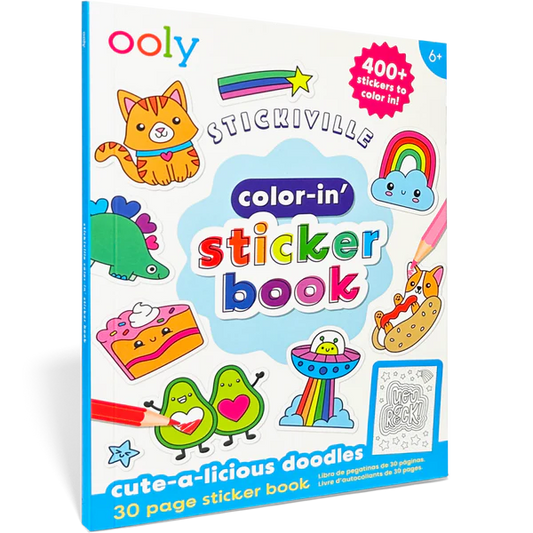 Color-In Sticker Book