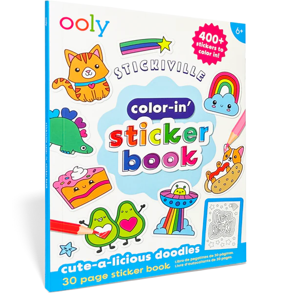 Color-In Sticker Book