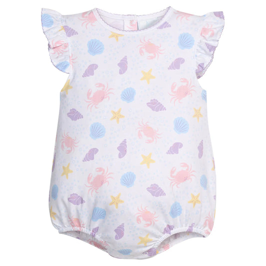 Printed Angel Sleeve Bubble - Sea Shells