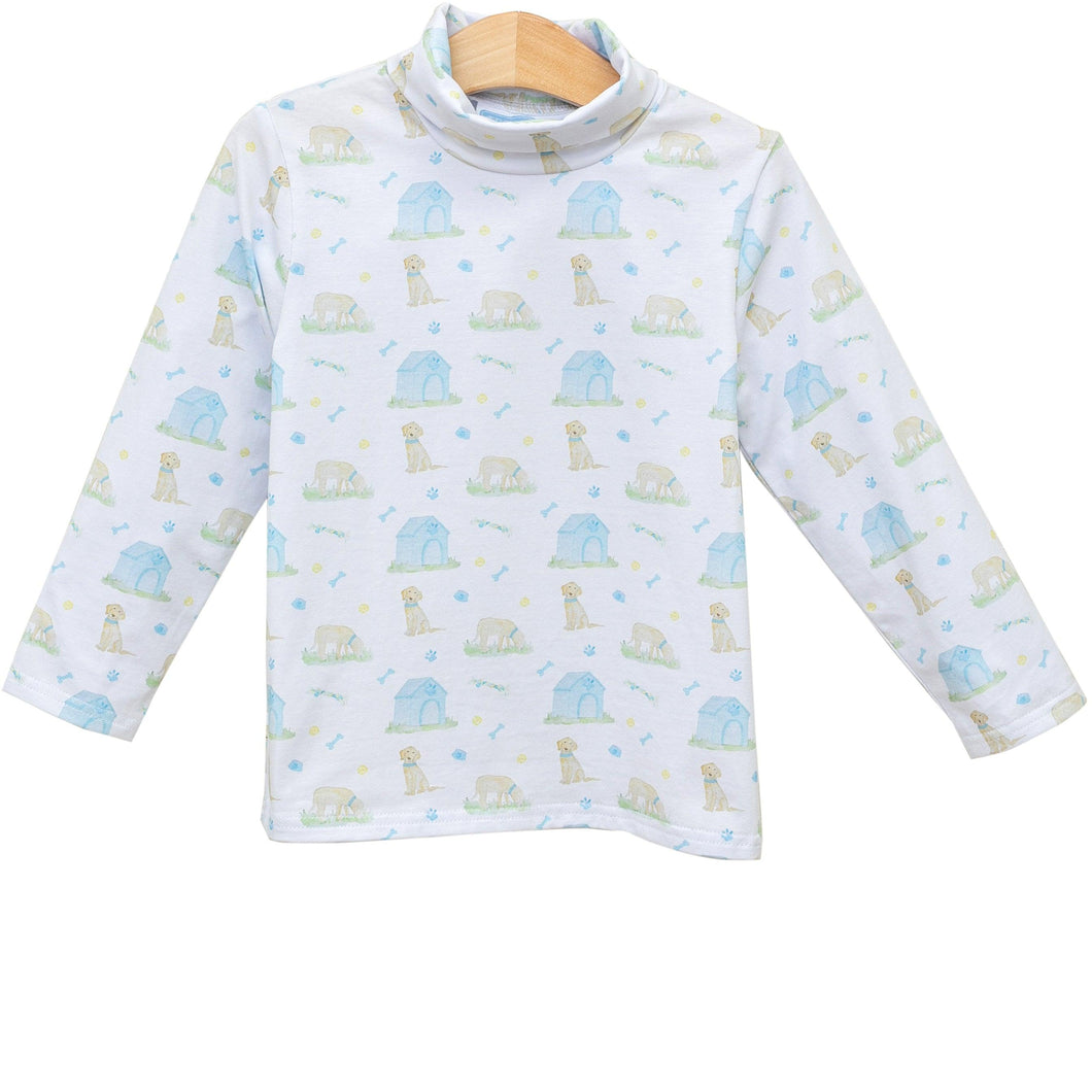 Puppy Pals Turtleneck- Blue