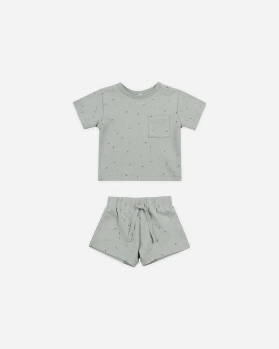 Boxy Pocket Tee + Short Set