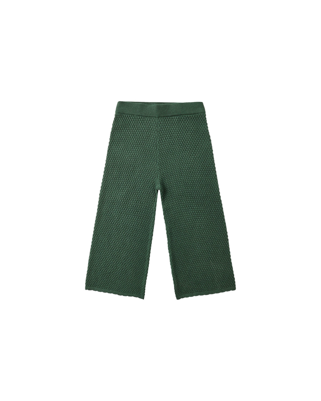 Knit Wide Leg Pant || Green