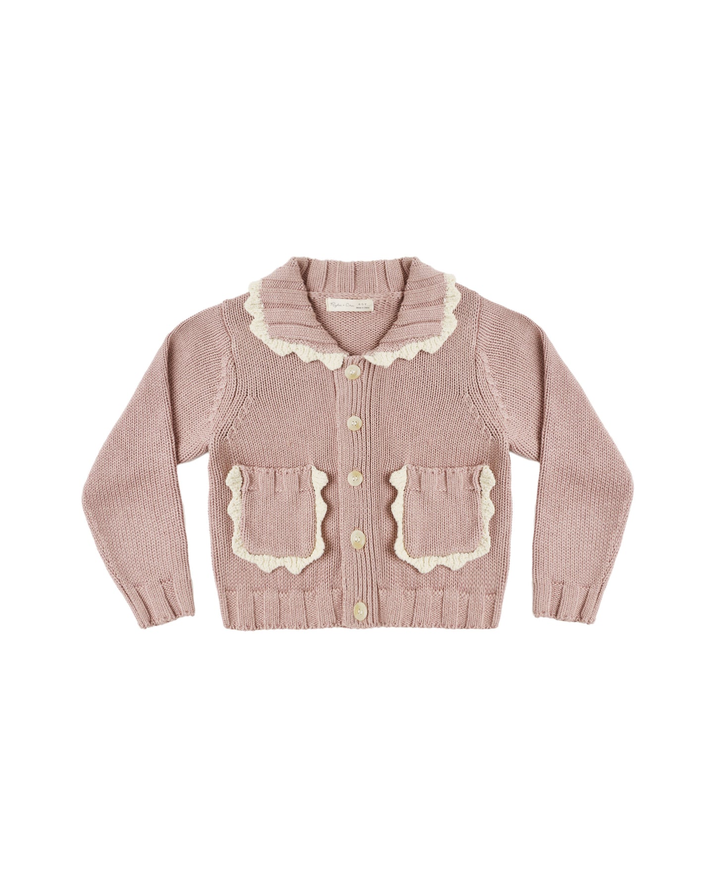 Collared Cardigan | Rosewood