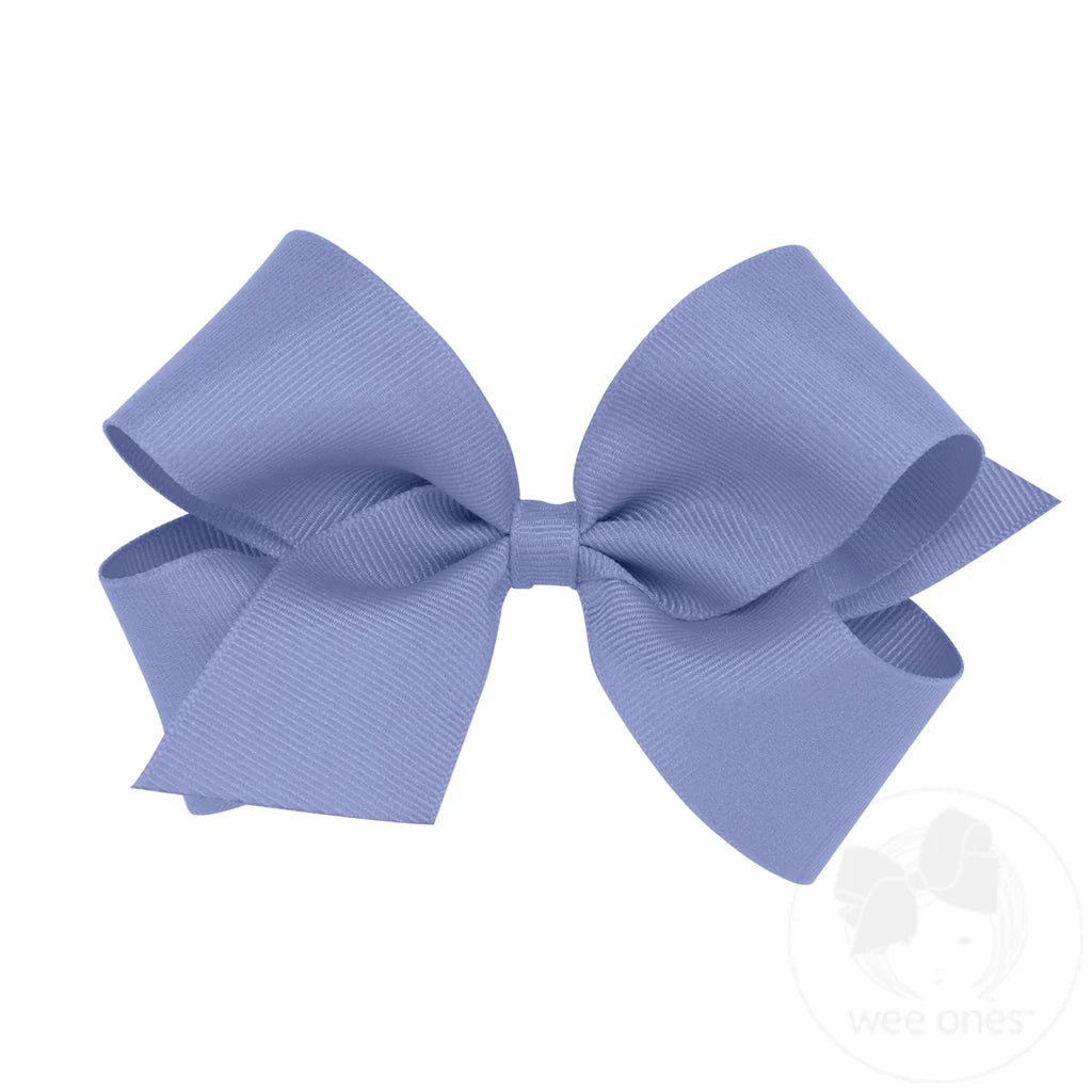 Medium Classic Grosgrain Bow Blue Bird