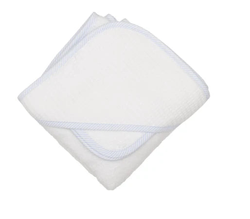 Box Hooded Towel Blue Stripe