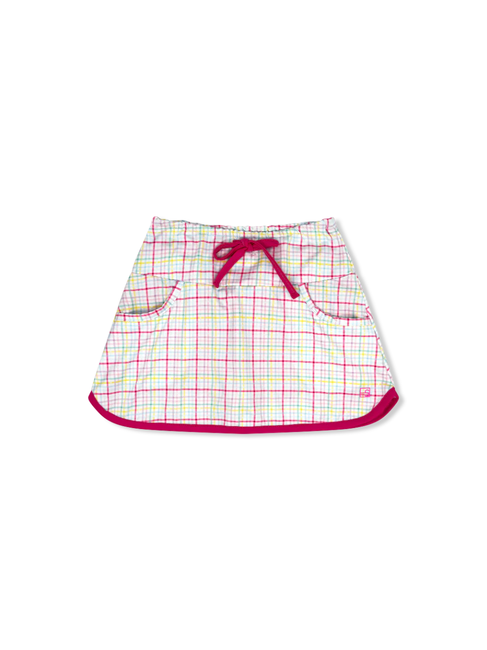 Tiffany Tennis Skort Palm Island Windowpane, Power Pink
