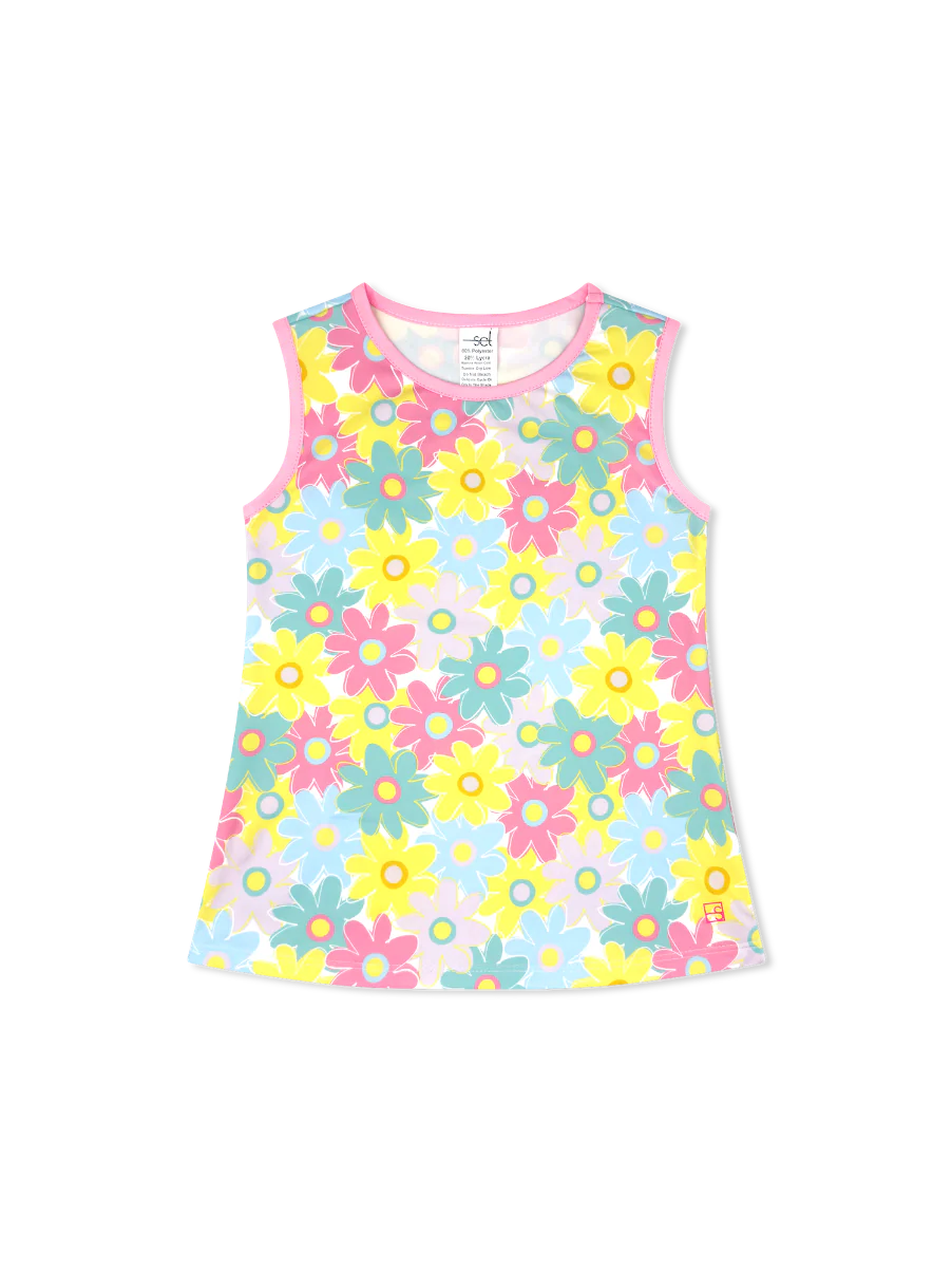 Tori Tank Bloomtastic Flamingo Pink